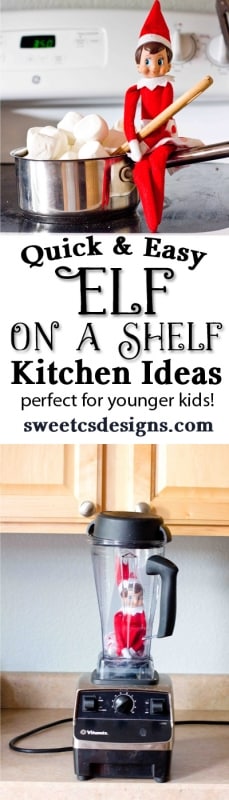 quick and easy elf on a shelf kitchen ideas that dont require a ton of cleanup!